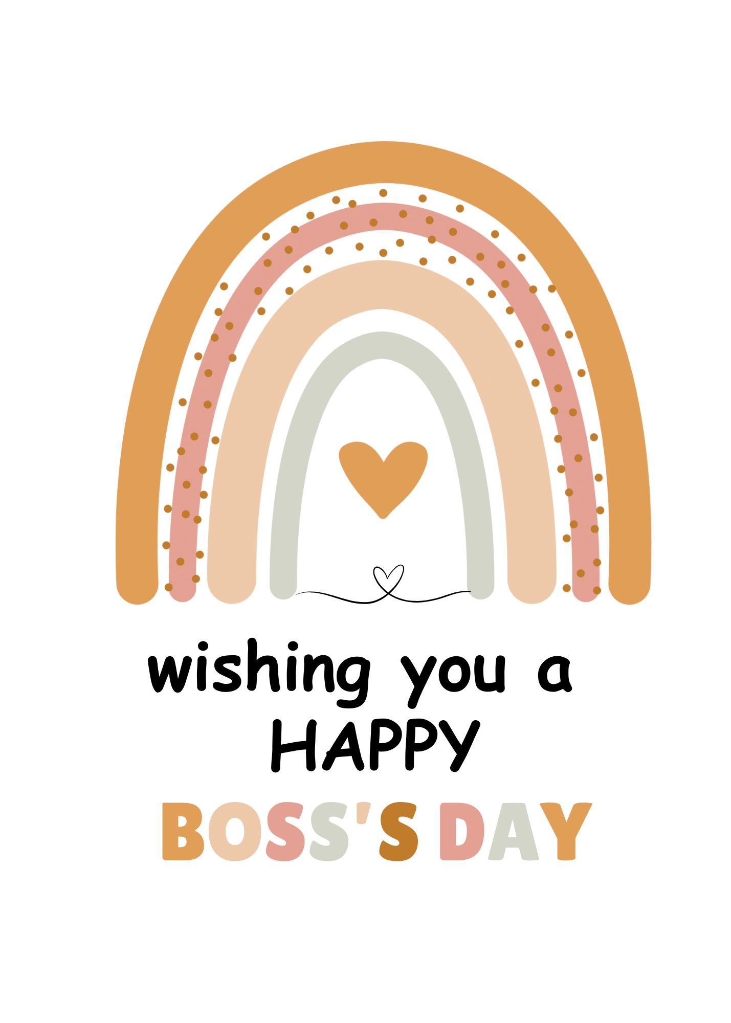 Elegant Boss s Day Card Perfect For Personal Messages Of Appreciation Made By Teachers