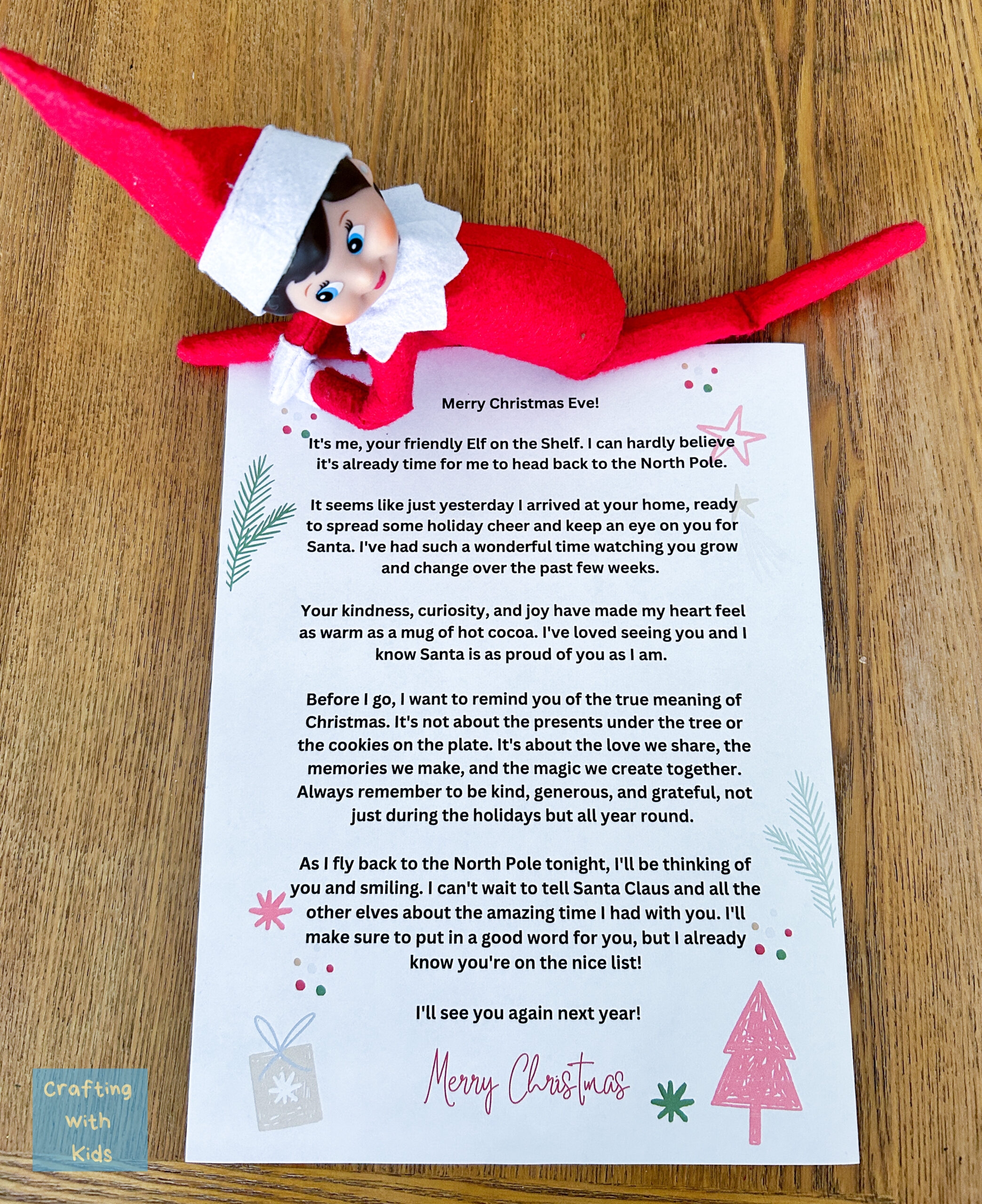 Elf On The Shelf Christmas Eve Letter Free Printable Elf On The Shelf Christmas Eve Letter Free Printable