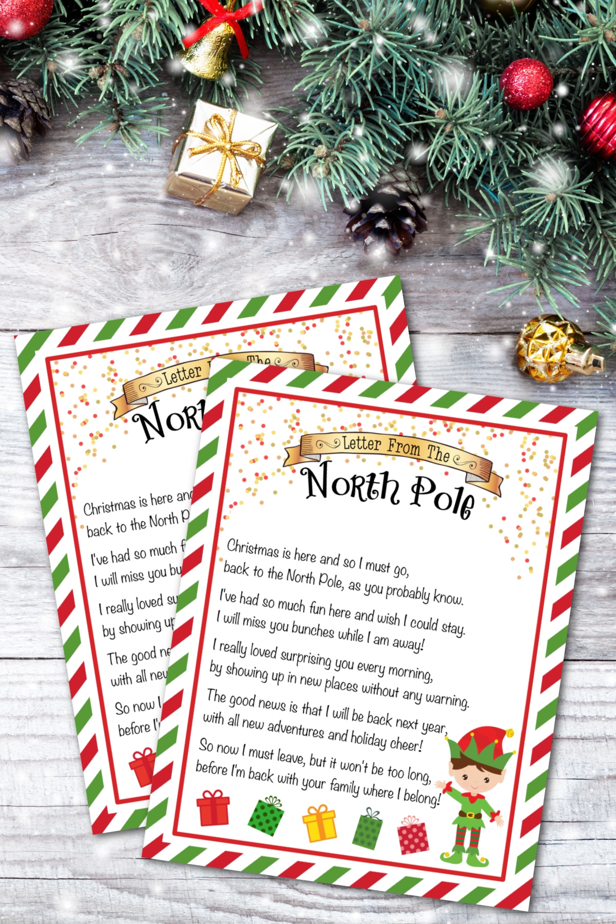 Elf On The Shelf Goodbye Letter Free Printable 
