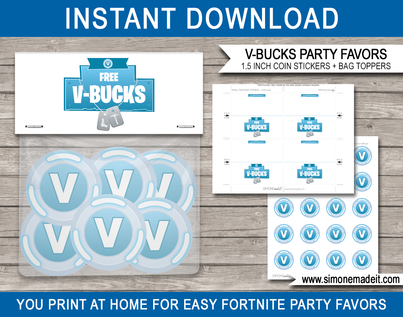 Fortnite Party Printables Decorations Invitations Fortnite Theme