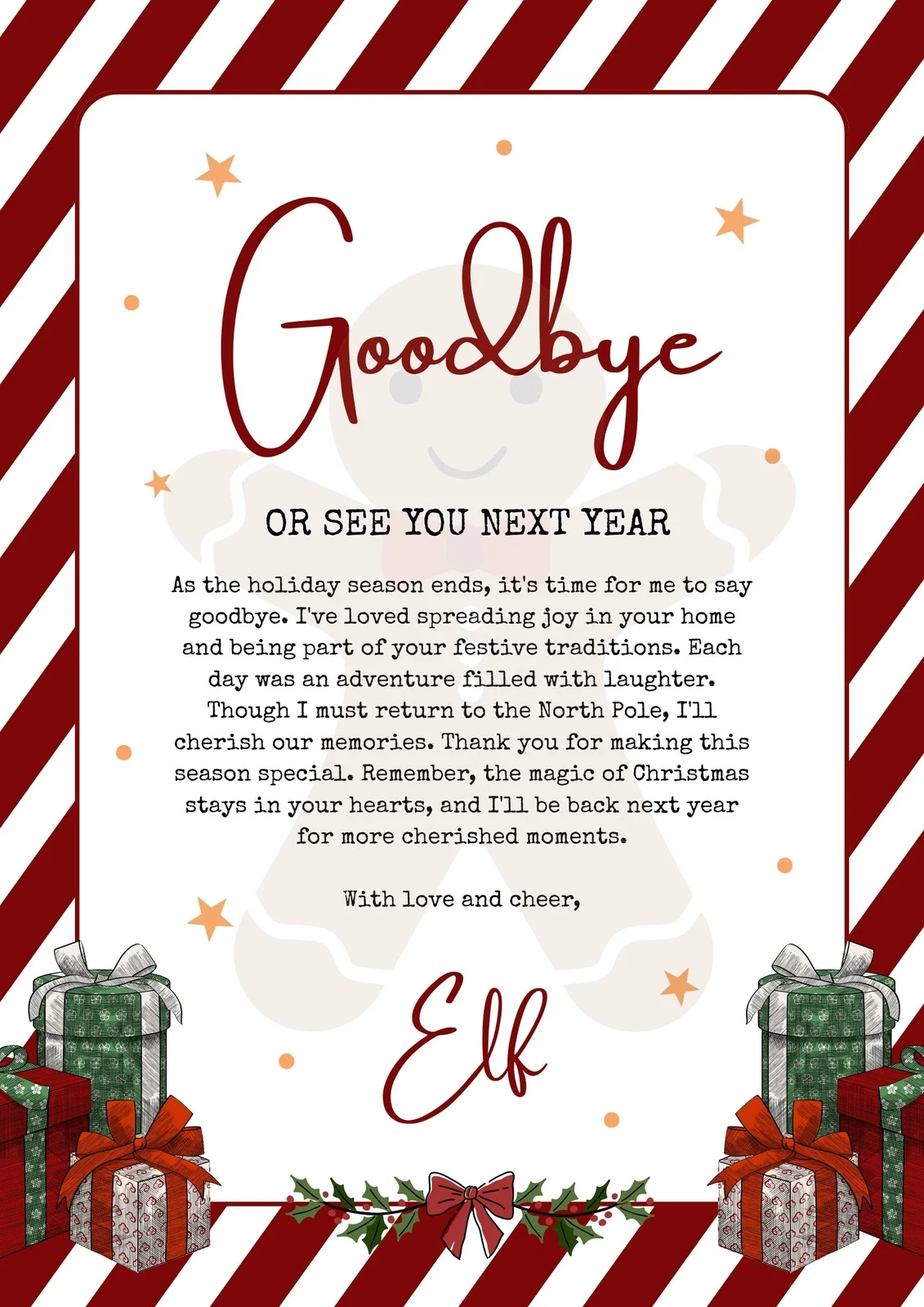 Free And Customizable Elf Templates Free And Customizable Elf Templates