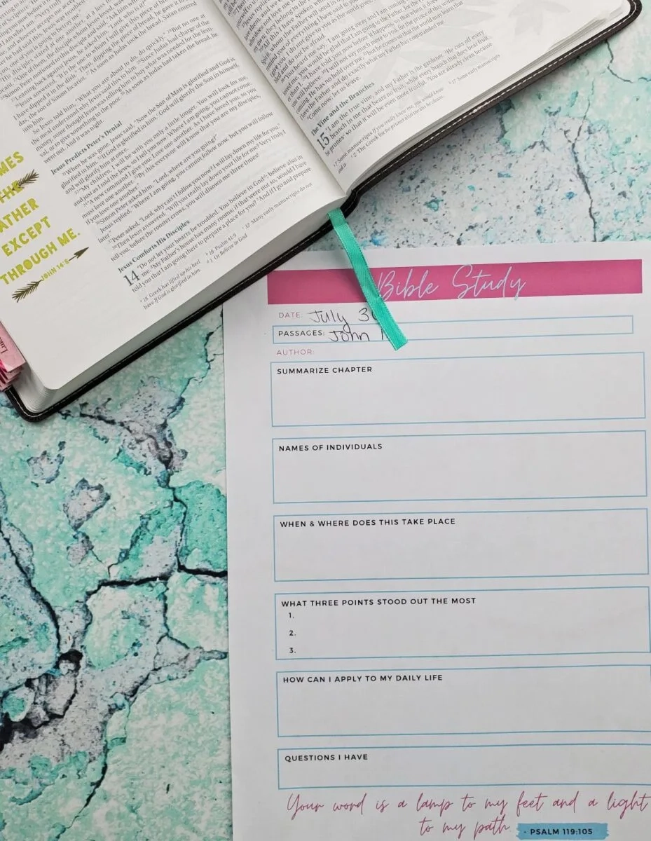 FREE Bible Study Printables For Any Part Of The Bible Leap Of Faith Crafting