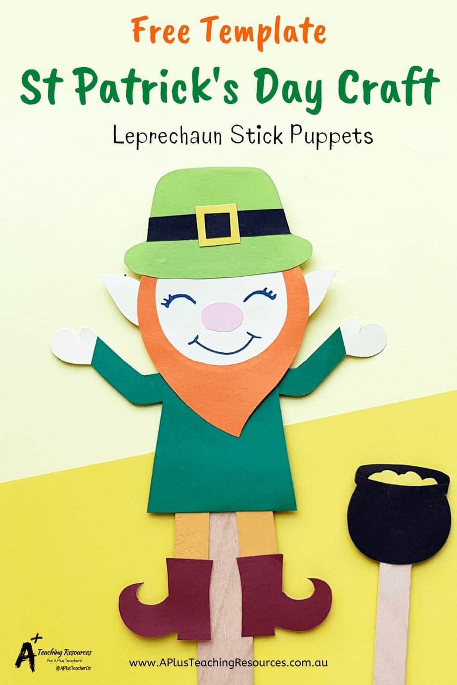 FREE Build A Leprechaun Activities Printable Craft