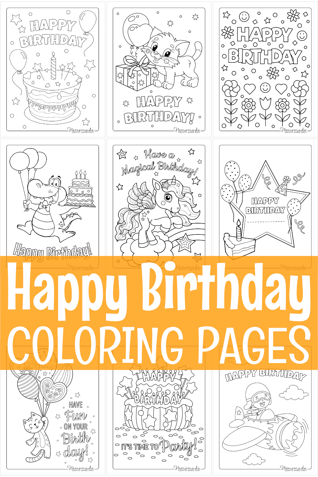 Free Happy Birthday Coloring Pages For Kids Free Happy Birthday Coloring Pages For Kids