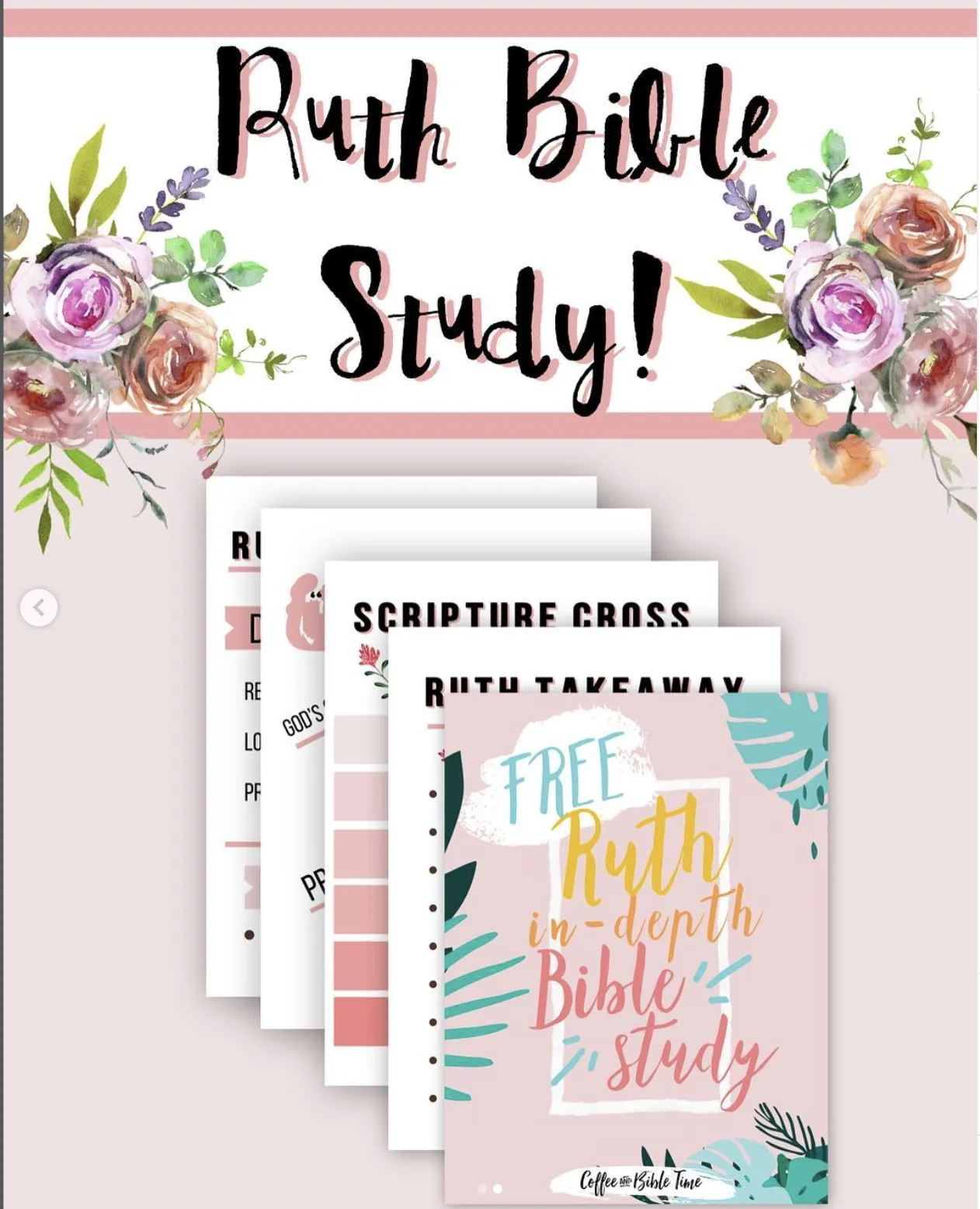 FREE In Depth Ruth Bible Study Printable Coffee And Bible Time