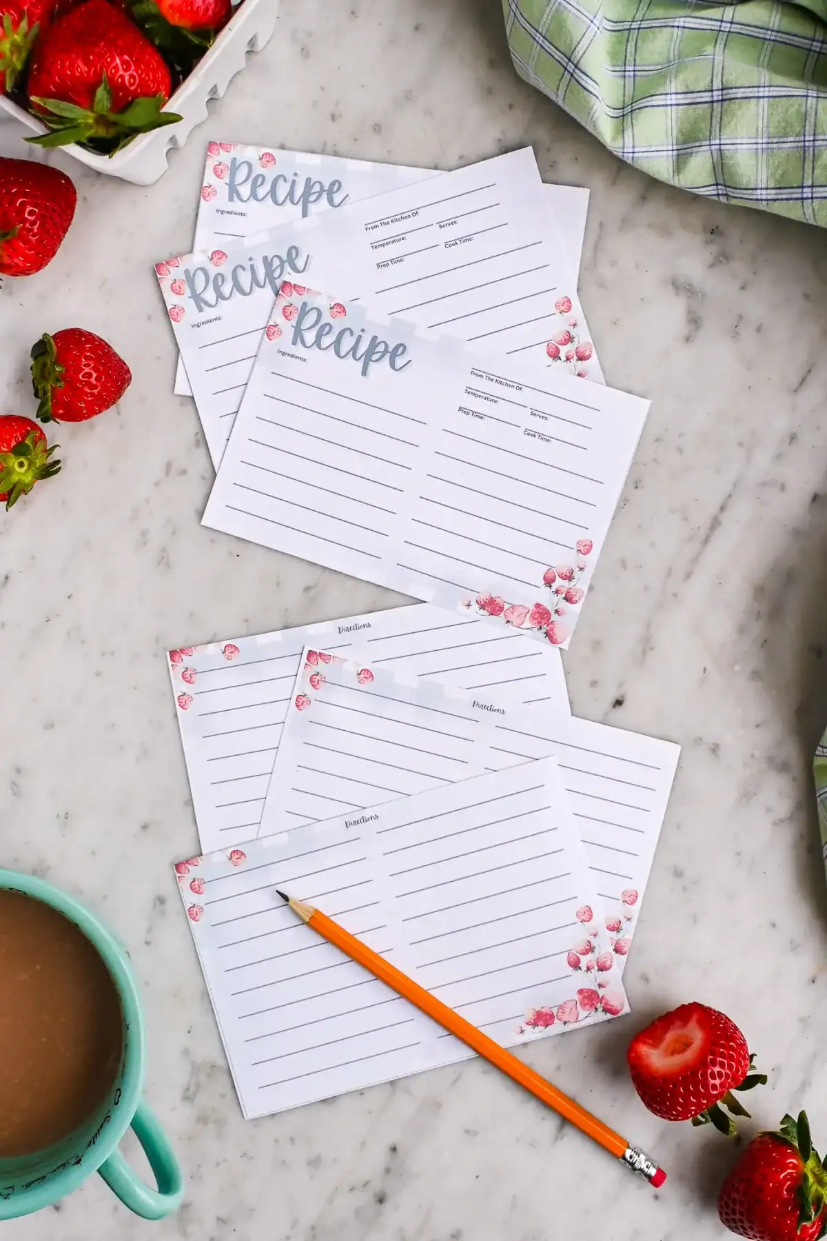 Free Printable 4x6 Recipe Cards For Family Recipes Idie s Farm