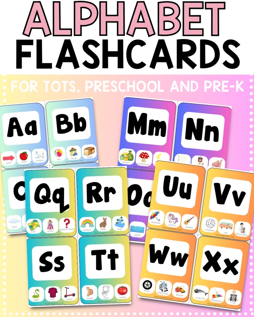 Free Printable ABC Flashcards Teaching Littles