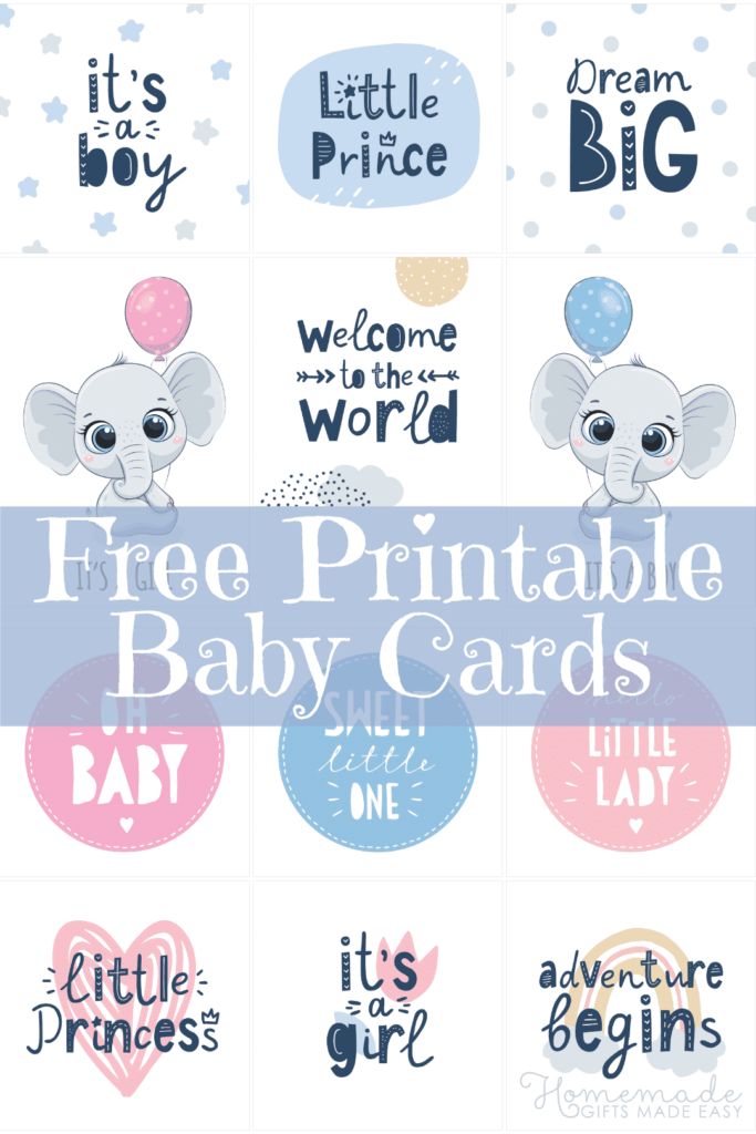 Free Printable Baby Cards New Baby Baby Shower Cards