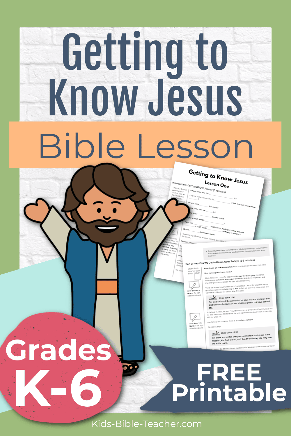 Free Printable Bible Lessons Kids Bible Teacher