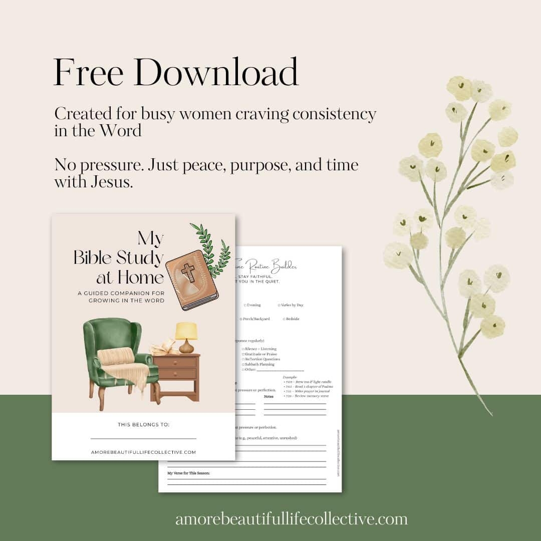 Free Printable Bible Study Guide For Women My Bible Study At Home A More Beautiful Life Collective