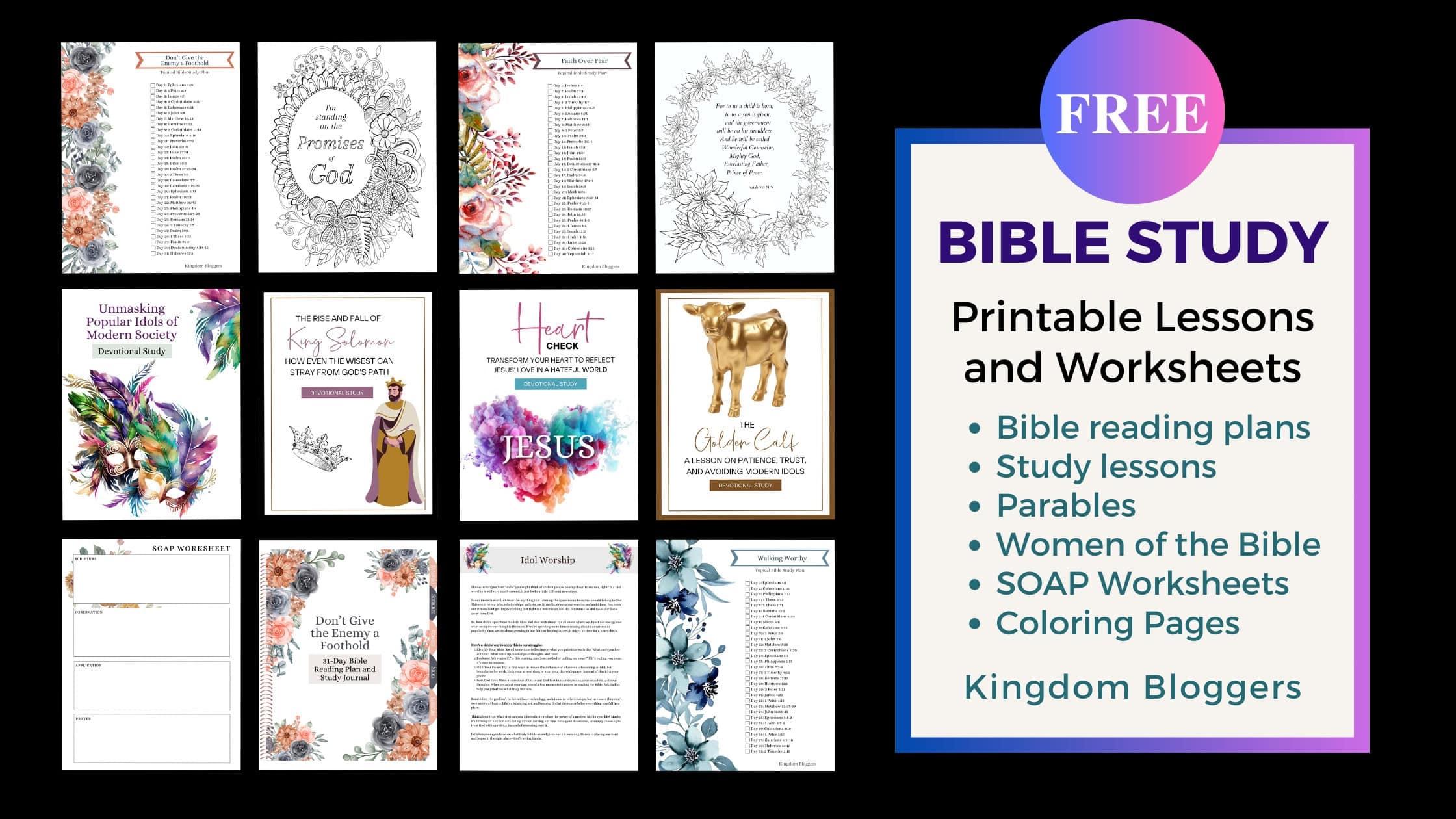 Free Printable Bible Study Worksheets Kingdom Bloggers