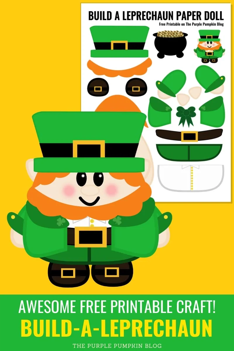 Free Printable Build A Leprechaun Paper Doll For St Patrick s Day 