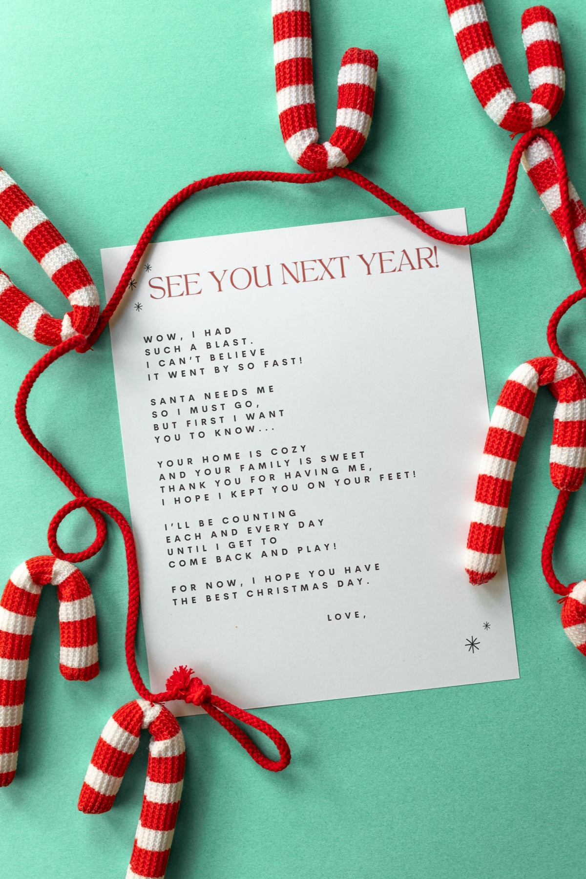 Free Printable Elf Goodbye Letter Studio DIY