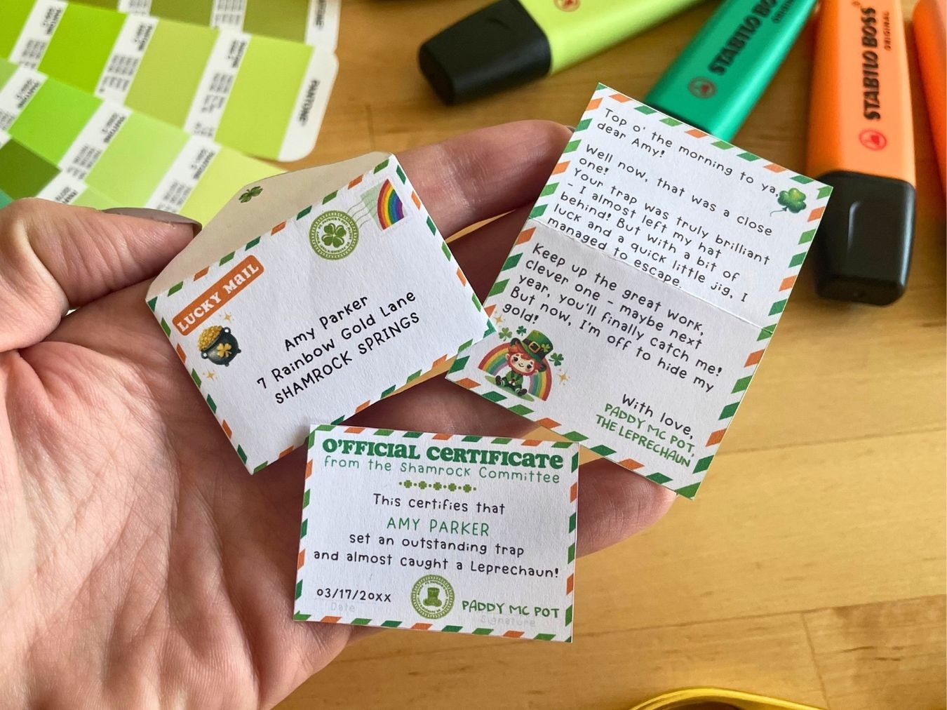 Free Printable Leprechaun Letter For St Patrick s Day Lovely Planner