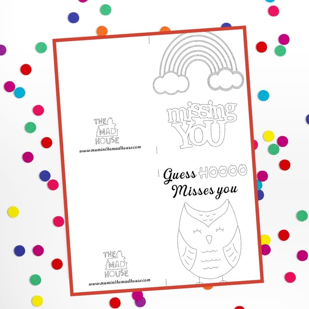 Free Printable Miss You Cards To Colour Thoughtful And Creative Cards