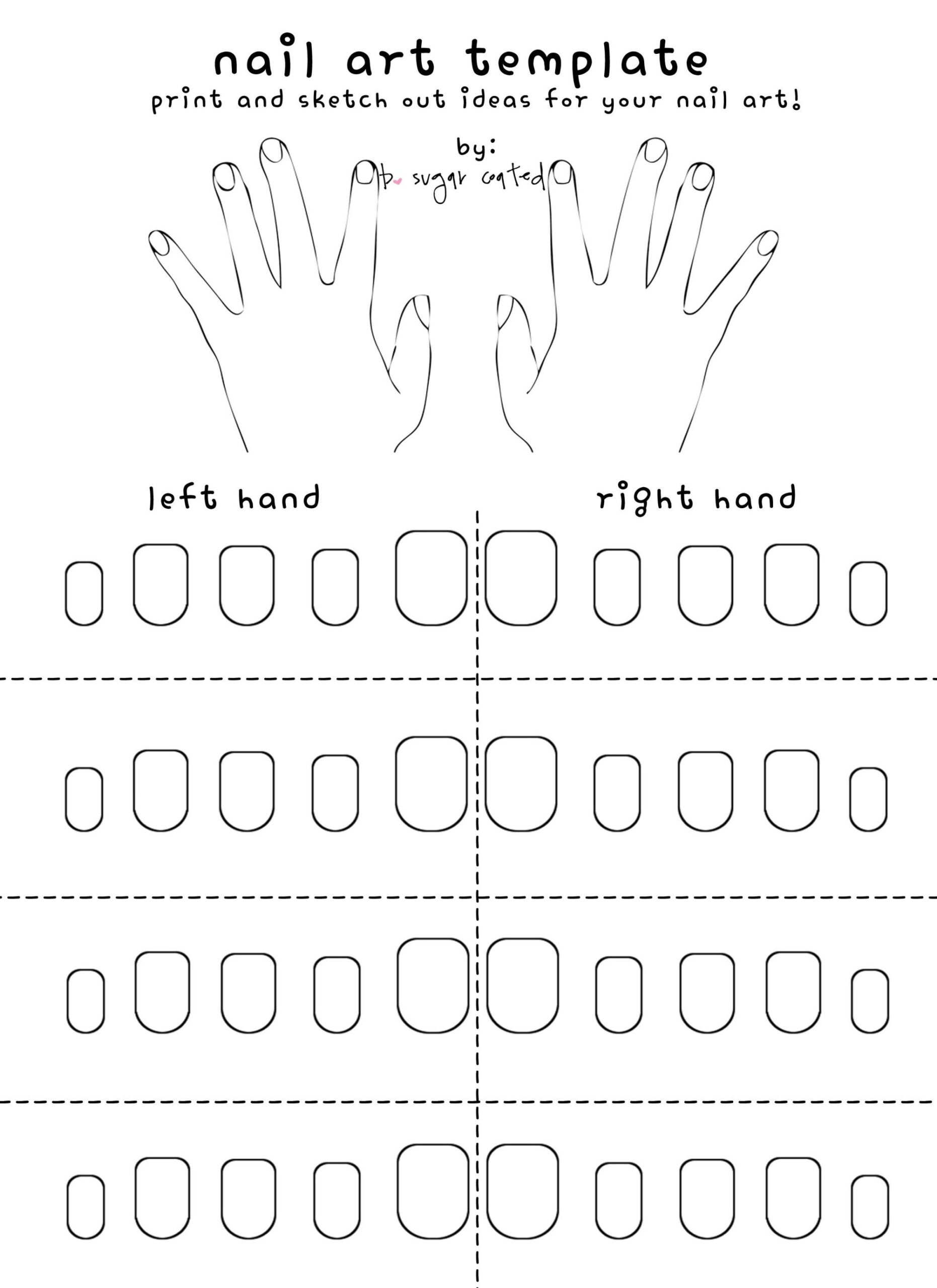 Free Printable Nail Art Template Worksheets Library Free Printable Nail Art Template Worksheets Library