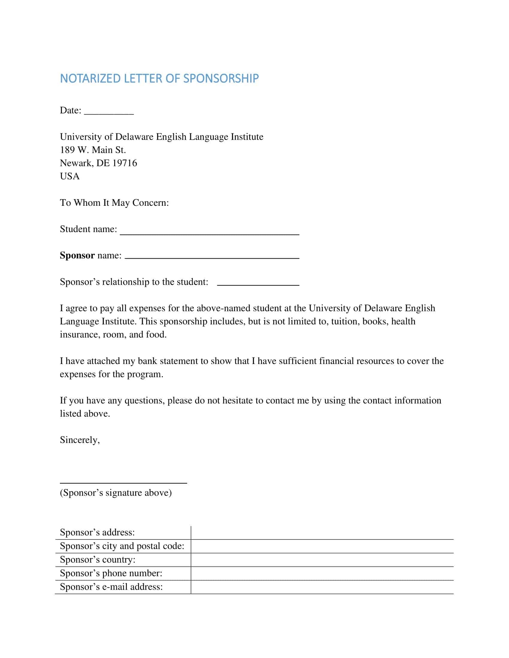 Free Printable Notarized Letter Templates Word PDF Free Printable Notarized Letter Templates Word PDF