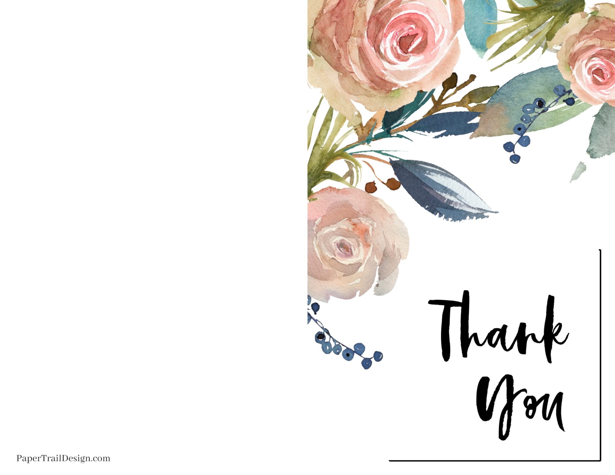 Free Printable Thank You Cards Paper Trail Design Free Printable Thank You Cards Paper Trail Design
