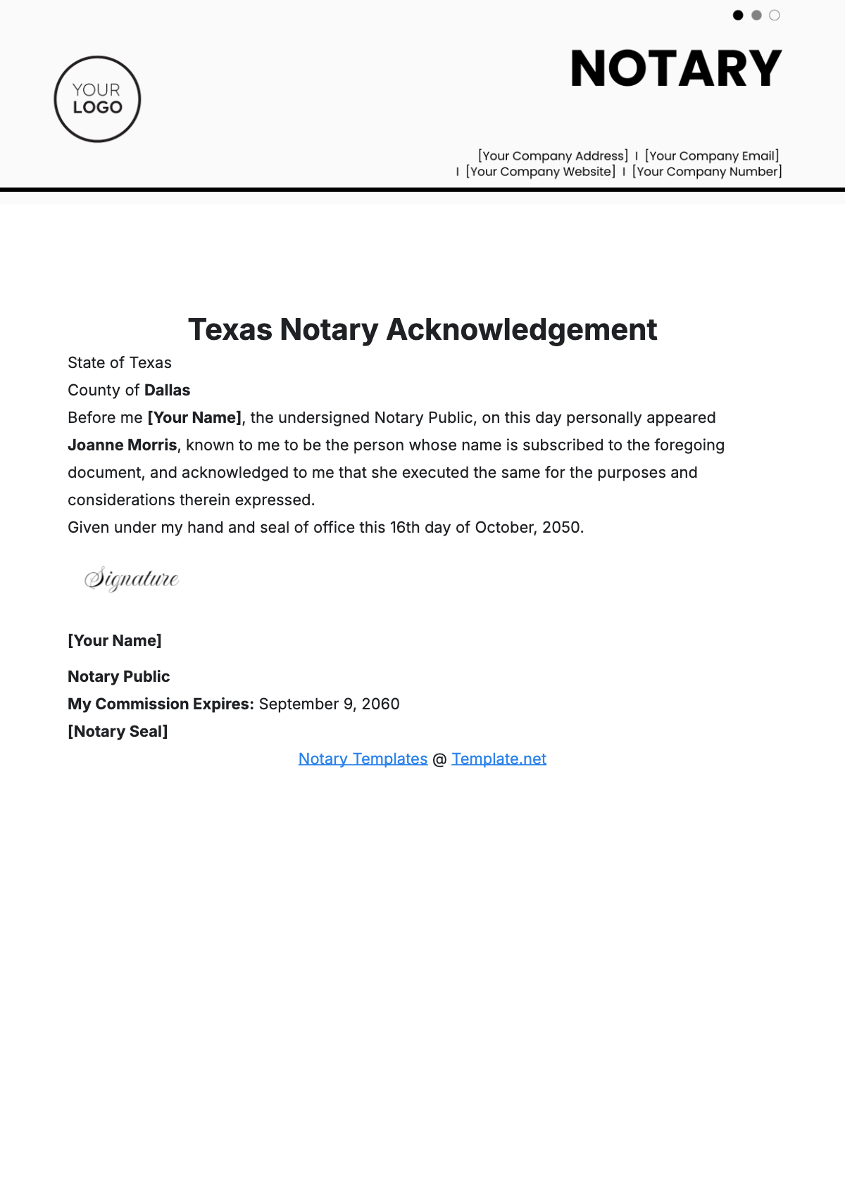Free Texas Notary Acknowledgement Template To Edit Online Free Texas Notary Acknowledgement Template To Edit Online