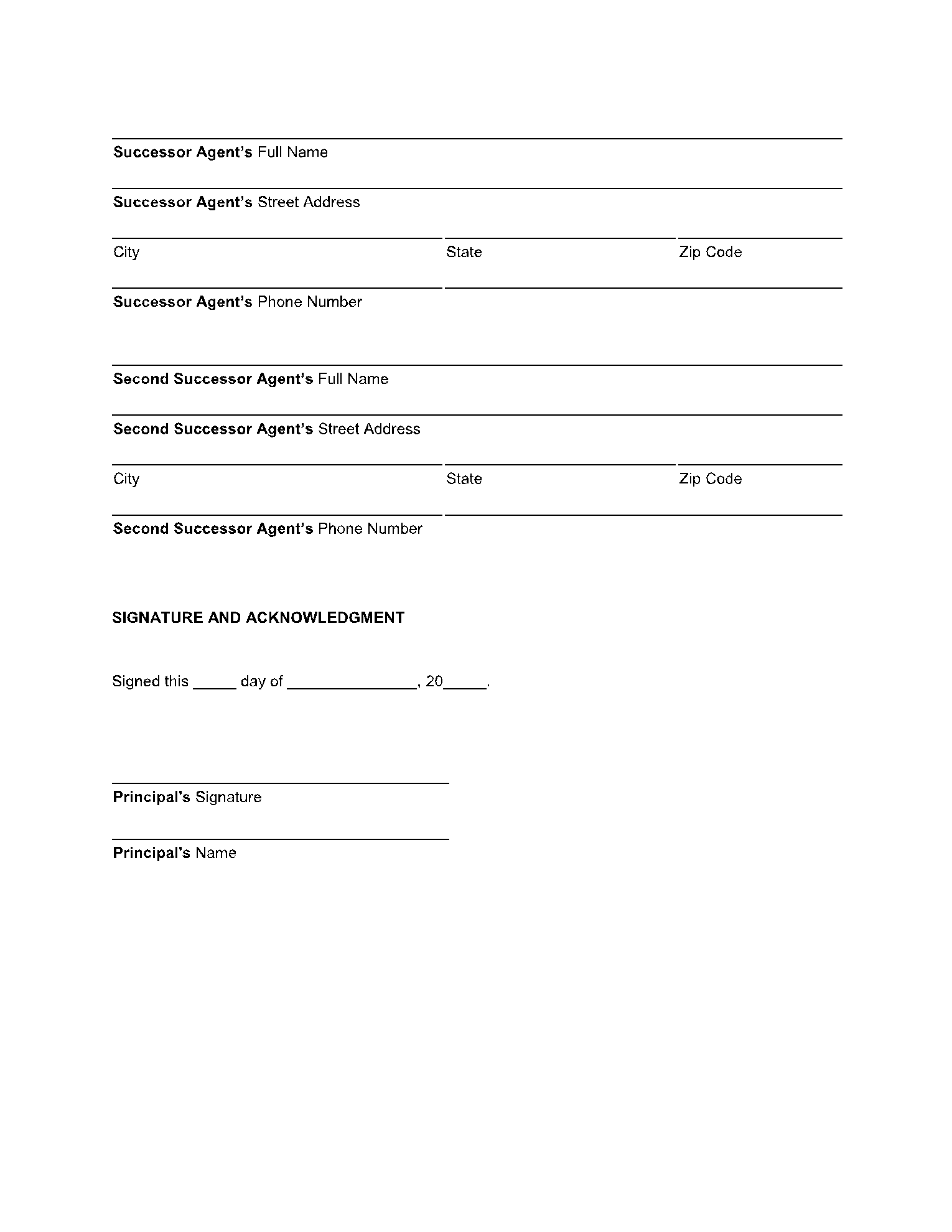 Free Texas Power Of Attorney Form PDF CocoSign