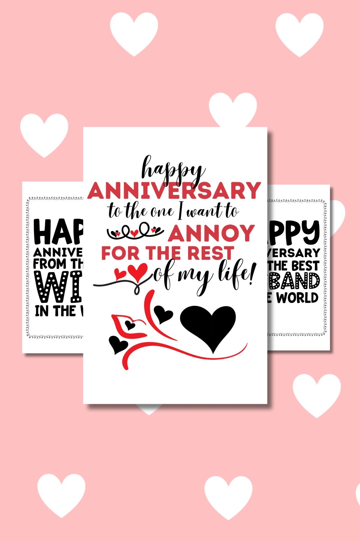 Funny Free Printable Anniversary Cards Print At Home Life Is Sweeter By Design