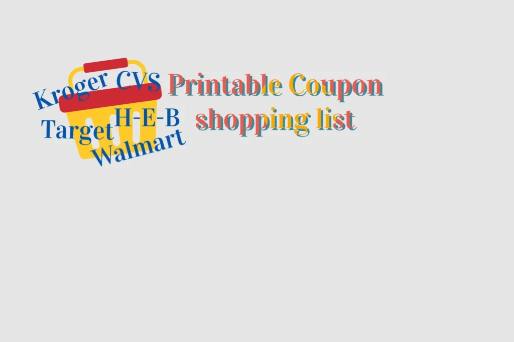 Kroger printable Coupon Tracker Shopping List Etsy