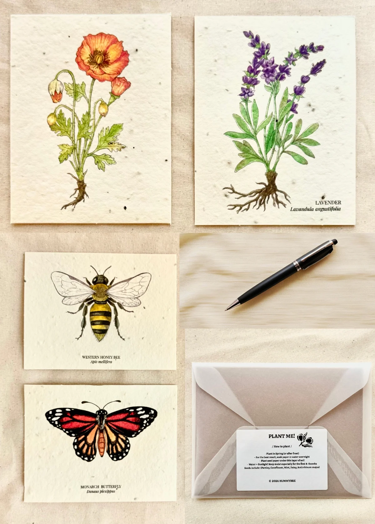 Lavender Greeting Card Plantable Wildflower Herb Seed Card FLORA ANIMALIA Lavender Greeting Card Plantable Wildflower Herb Seed Card FLORA ANIMALIA