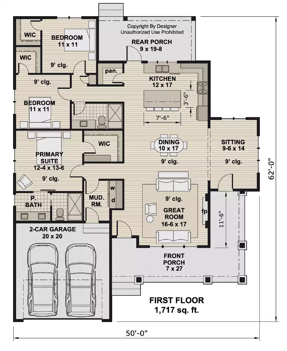 Lewisham Cozy 3 Bedroom Bungalow Style House Plan 10352 10352