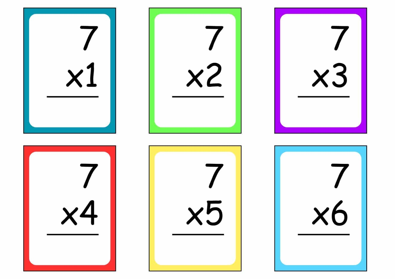 Multiplication Flashcards Free Printables 48 Pages Teach Prints