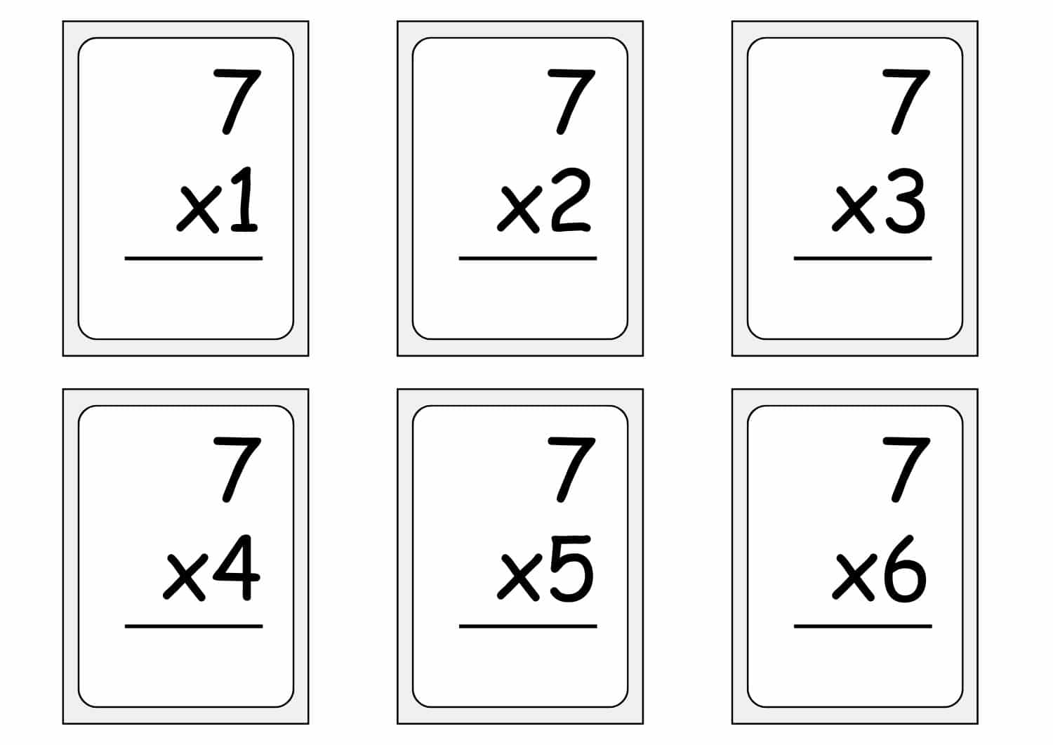Multiplication Flashcards Free Printables 48 Pages Teach Prints