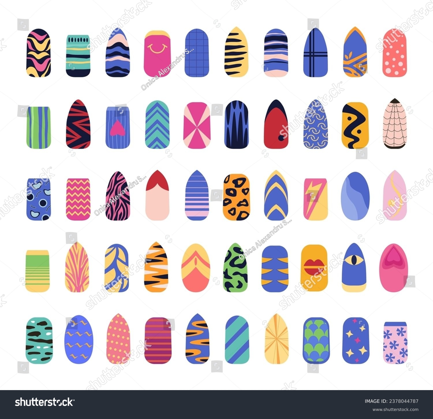 Nail Art Templates Over 12 275 Royalty Free Licensable Stock Illustrations Drawings Shutterstock