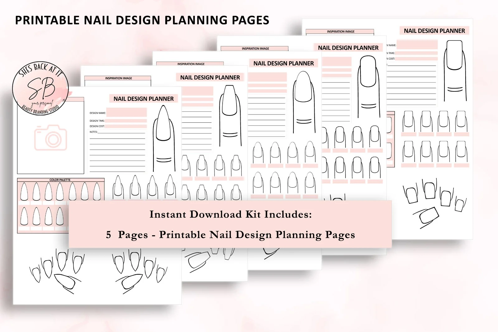 Nail Design Planning Pages ShesBackAtIt Printable Spa Salon And Esthetician Client Forms Nail Design Planning Pages ShesBackAtIt Printable Spa Salon And Esthetician Client Forms