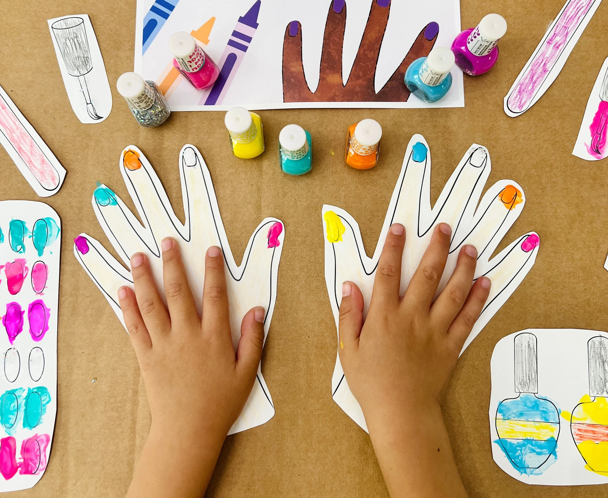 Nail Salon Printable Fine Motor Skills Activity digital Download Etsy New Zealand