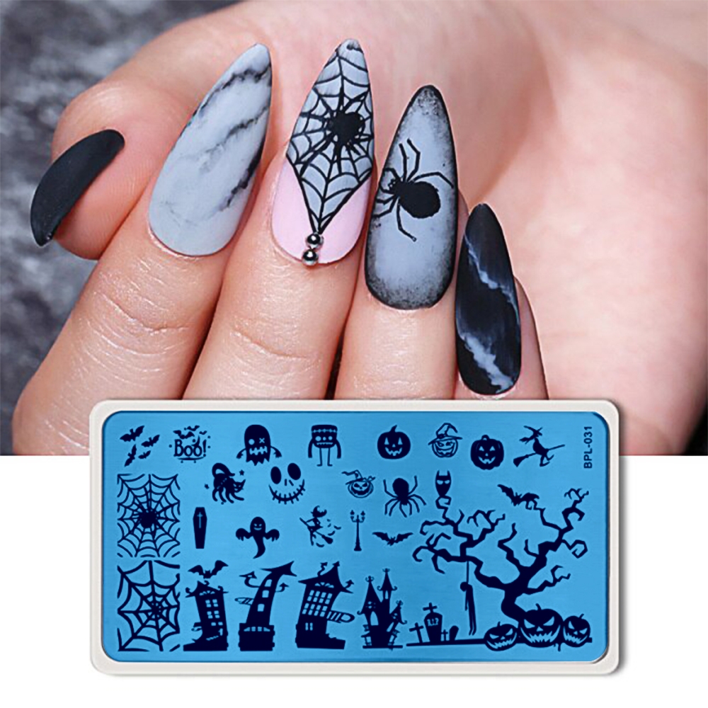 Nail Stamp Templates BPL 031 Reusable Nail Plates Brunson