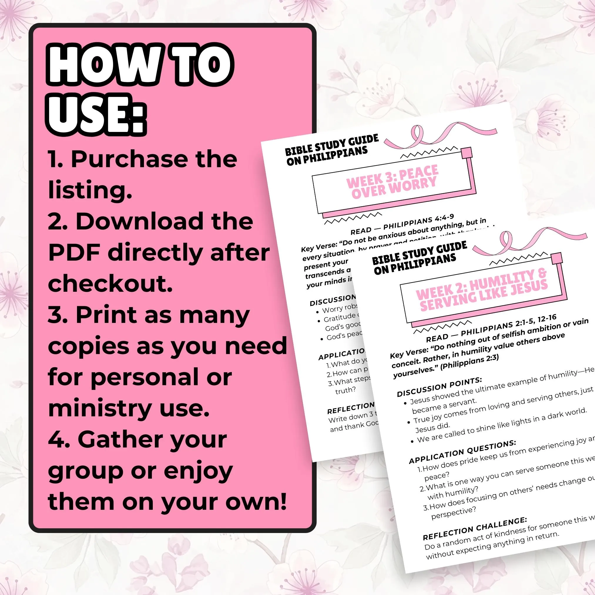 Philippians Bible Study Guide Women s Christian Devotional printable PDF Etsy Philippians Bible Study Guide Women s Christian Devotional printable PDF Etsy
