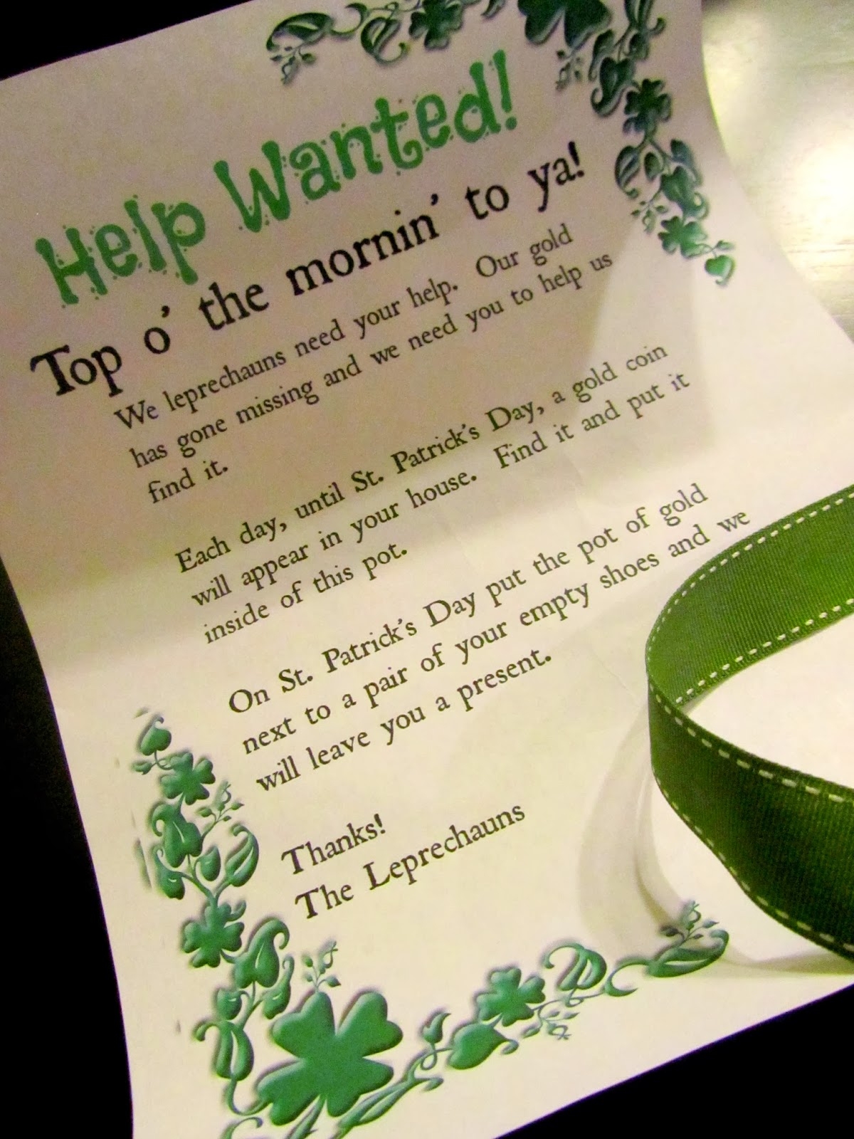 Pinning With Purpose Leprechaun Gold Treasure Hunt