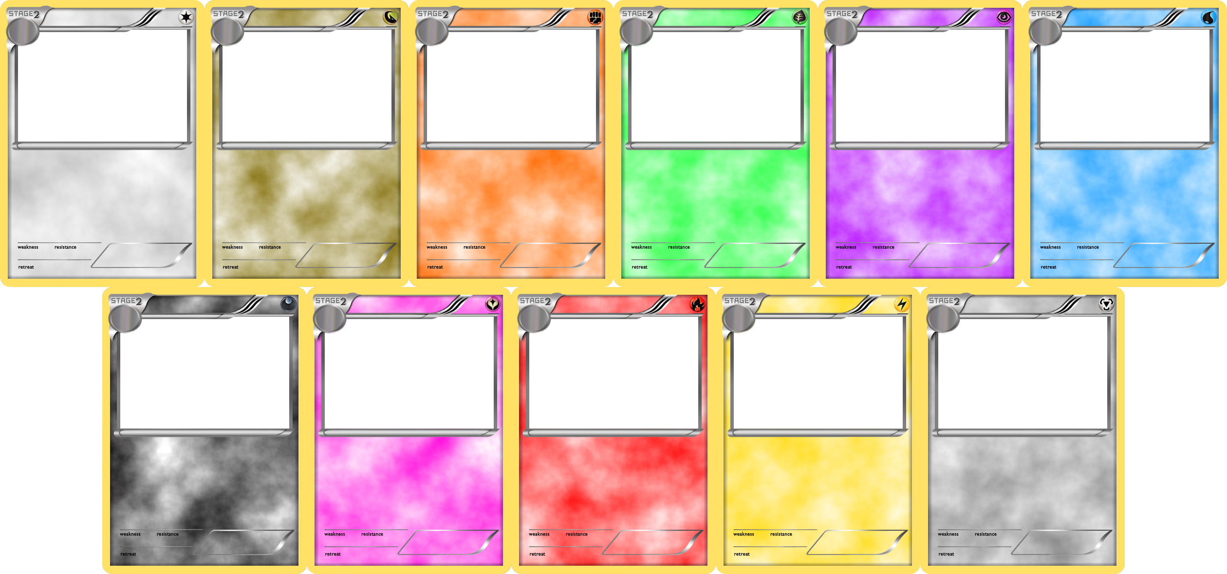 Pokemon Blank Card Templates Stage 2 By LevelInfinitum On DeviantArt