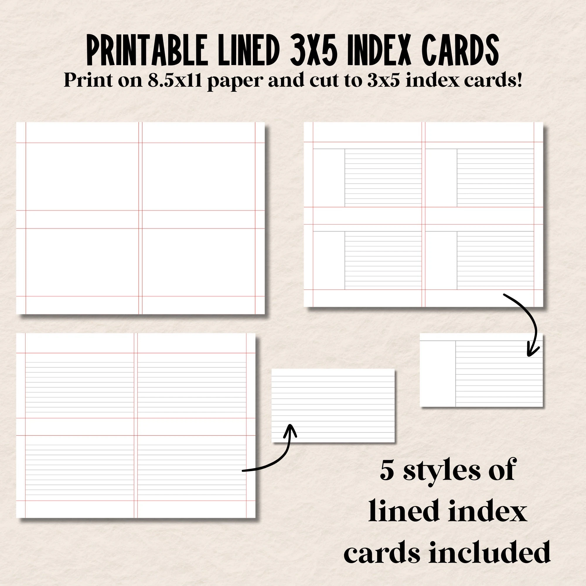 Printable 3x5 Index Cards Lined Index Cards Cornell Style Printable Index Cards Digital Note Cards Print Then Cut Etsy Canada Printable 3x5 Index Cards Lined Index Cards Cornell Style Printable Index Cards Digital Note Cards Print Then Cut Etsy Canada