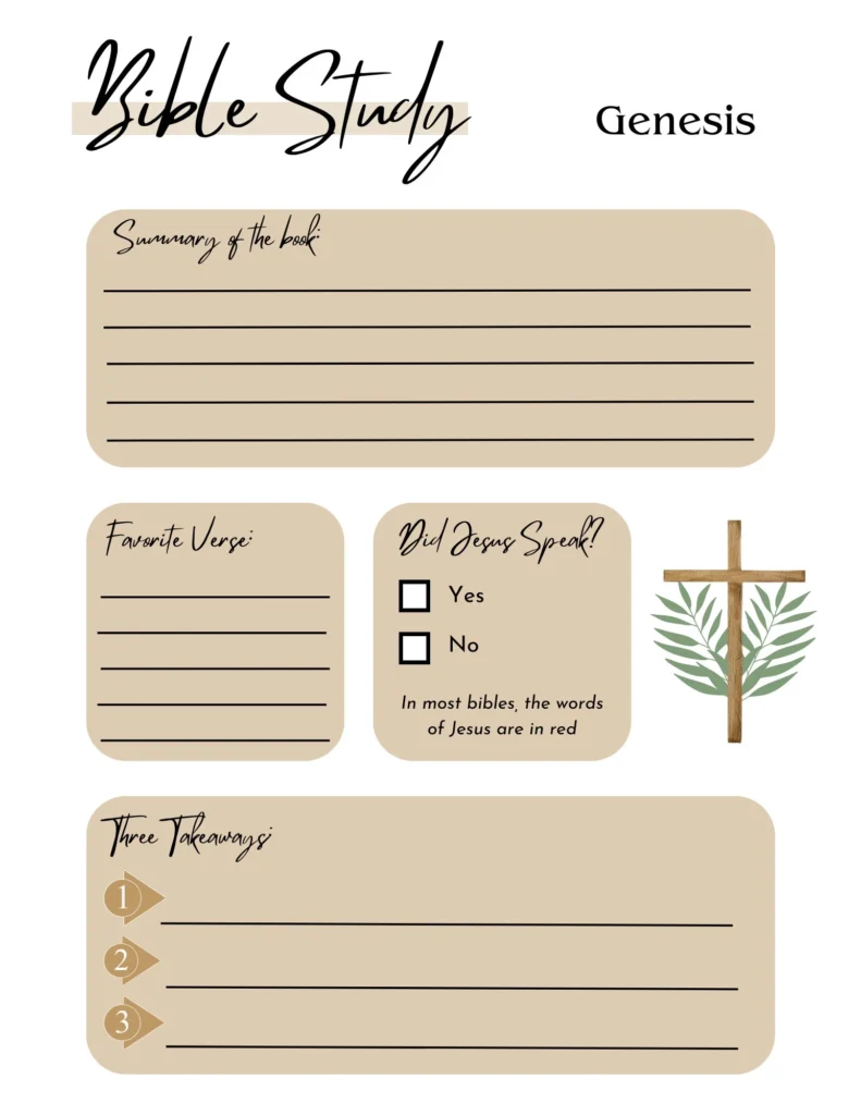 Printable Bible Study Pages Sheets All 66 Books Of The Bible Etsy