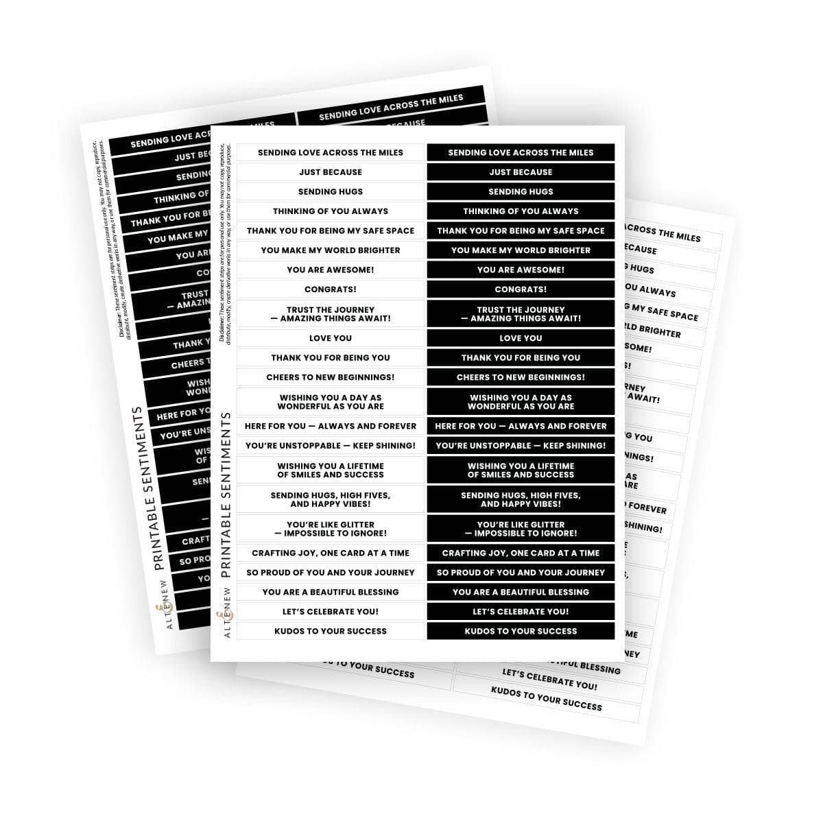 Printable Sentiments For Every Occasion Altenew Printable Sentiments For Every Occasion Altenew