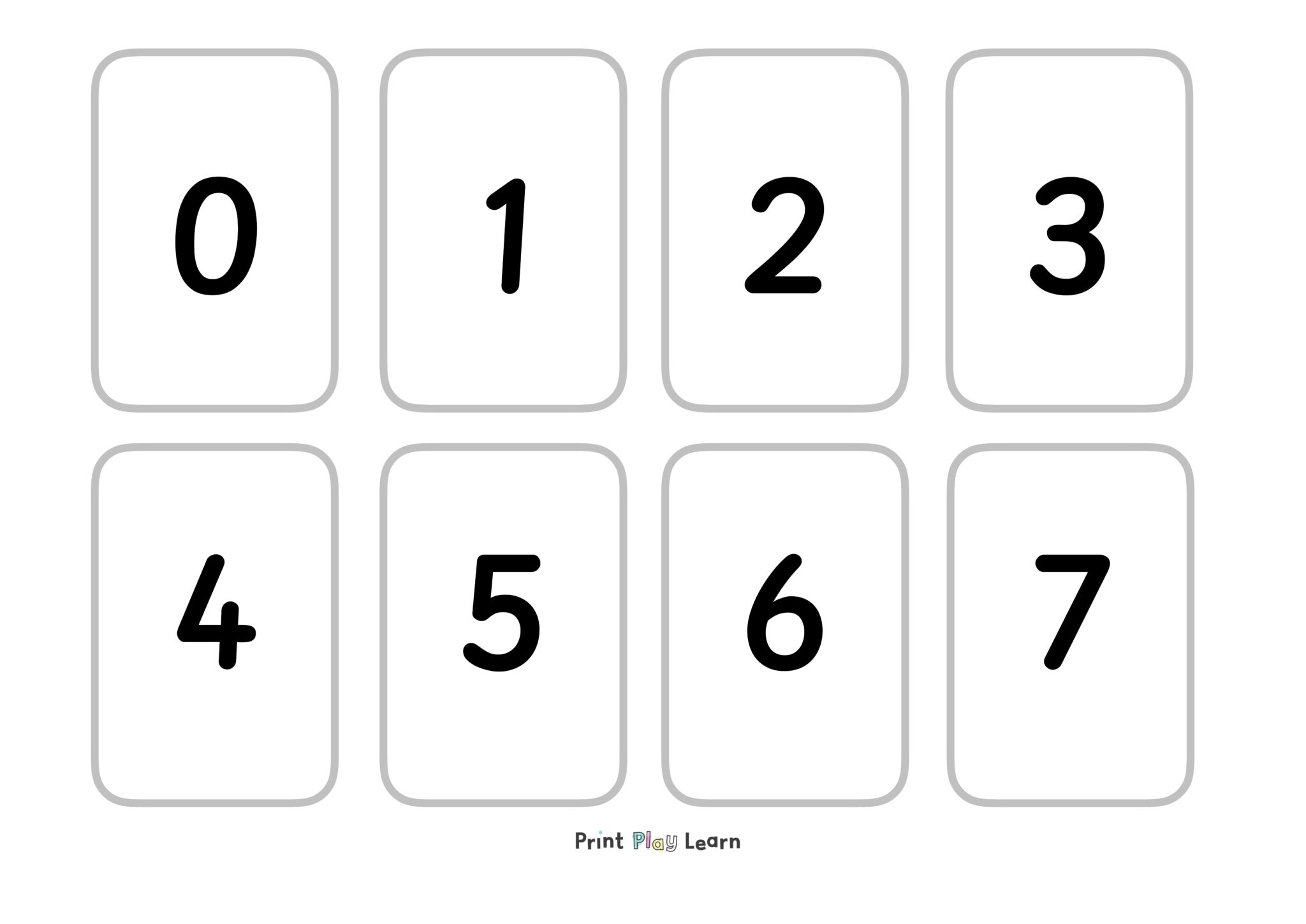 Quick Print Number Cards 0 30 Printable Teaching Resources Print Play Learn