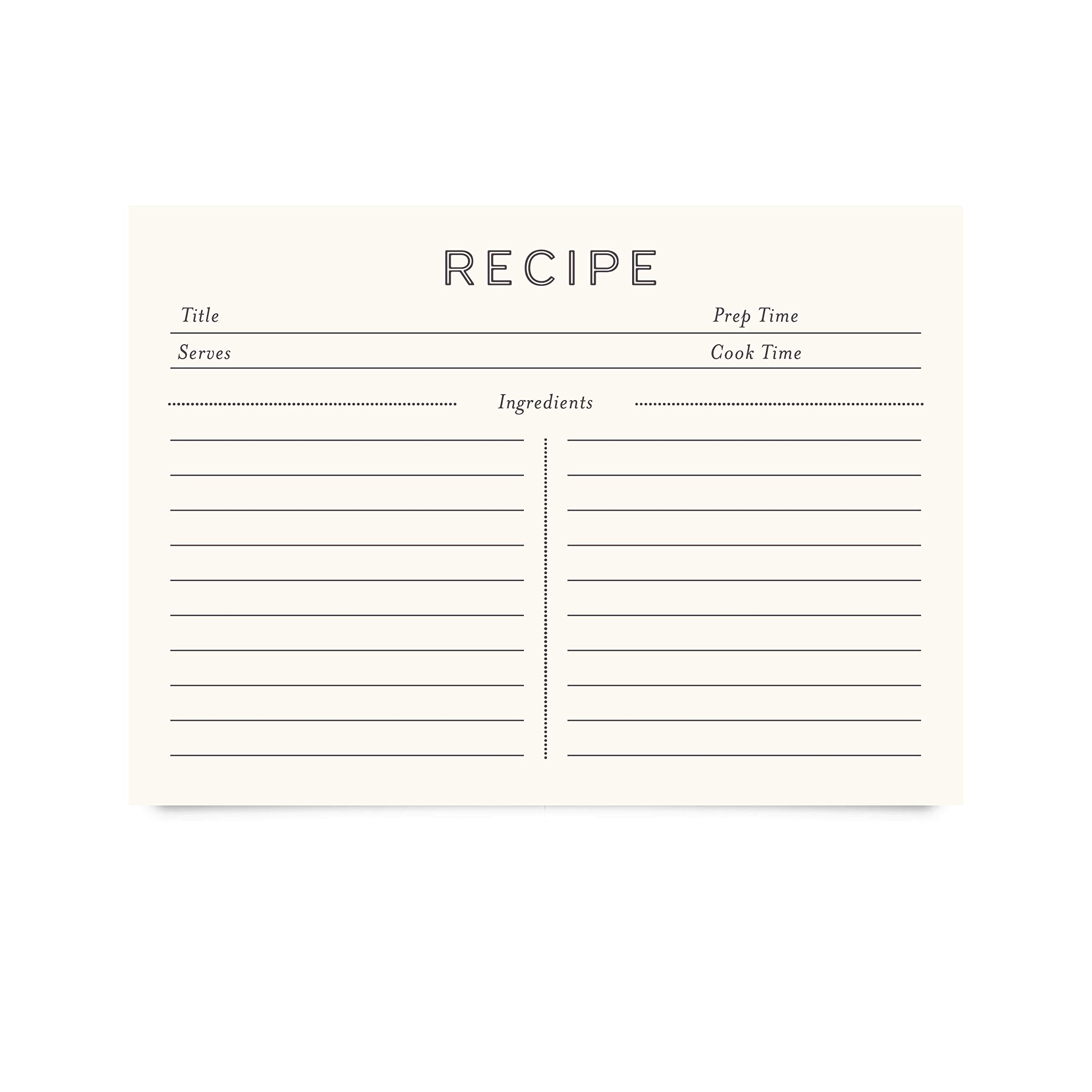 Recipe Cards 5x7 Inches Blank Double Sided 50 Count Modern Minimal EBay Recipe Cards 5x7 Inches Blank Double Sided 50 Count Modern Minimal EBay