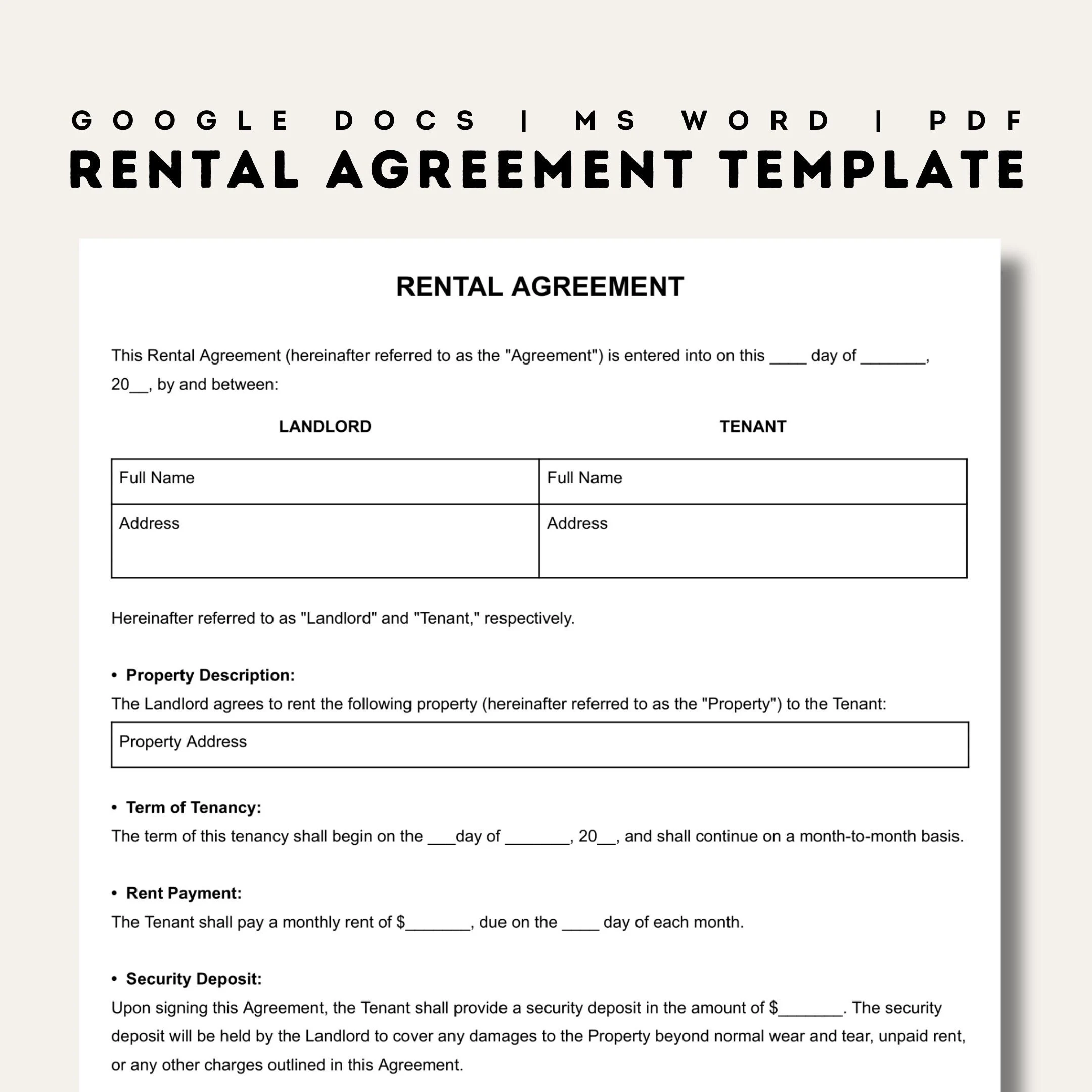 Rental Agreement Templates Simple Editable Rental Agreements Form Printable Lease Fillable Rent Contract Google Docs Word PDF Etsy Rental Agreement Templates Simple Editable Rental Agreements Form Printable Lease Fillable Rent Contract Google Docs Word PDF Etsy