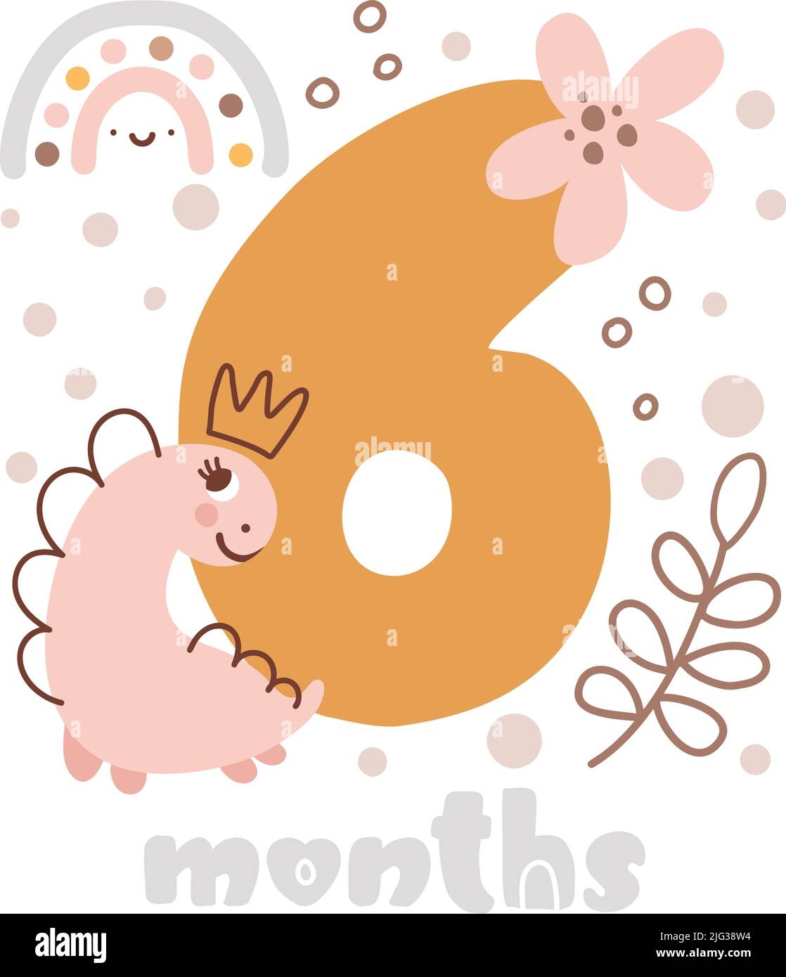 Six Month Anniversary Stock Vector Images Alamy