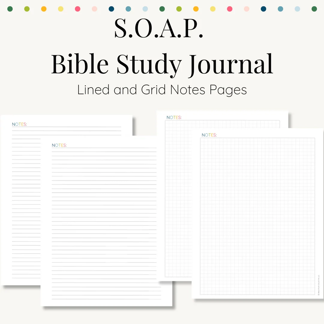SOAP Bible Study Journal Digital Bible Study Collective