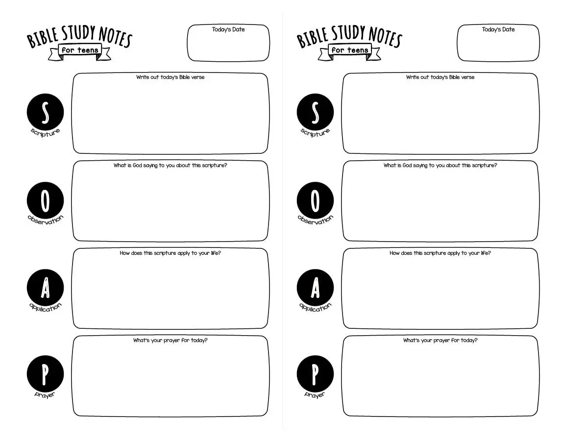 SOAP Bible Study Notes For Teens Printable Wildly Anchored Homeschool Bible Studies For Kids SOAP Bible Study Notes For Teens Printable Wildly Anchored Homeschool Bible Studies For Kids