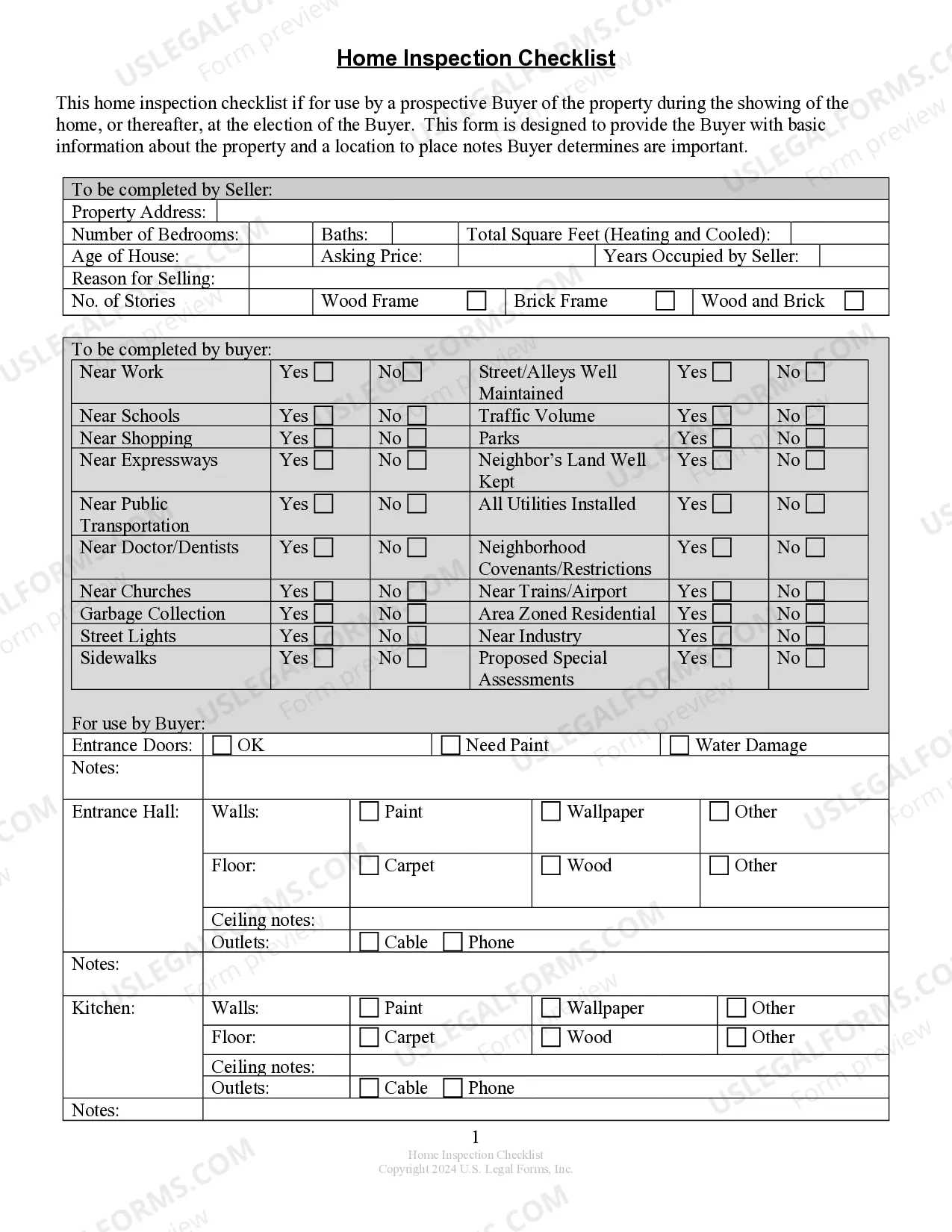 Texas Inspection Checklist For Car US Legal Forms