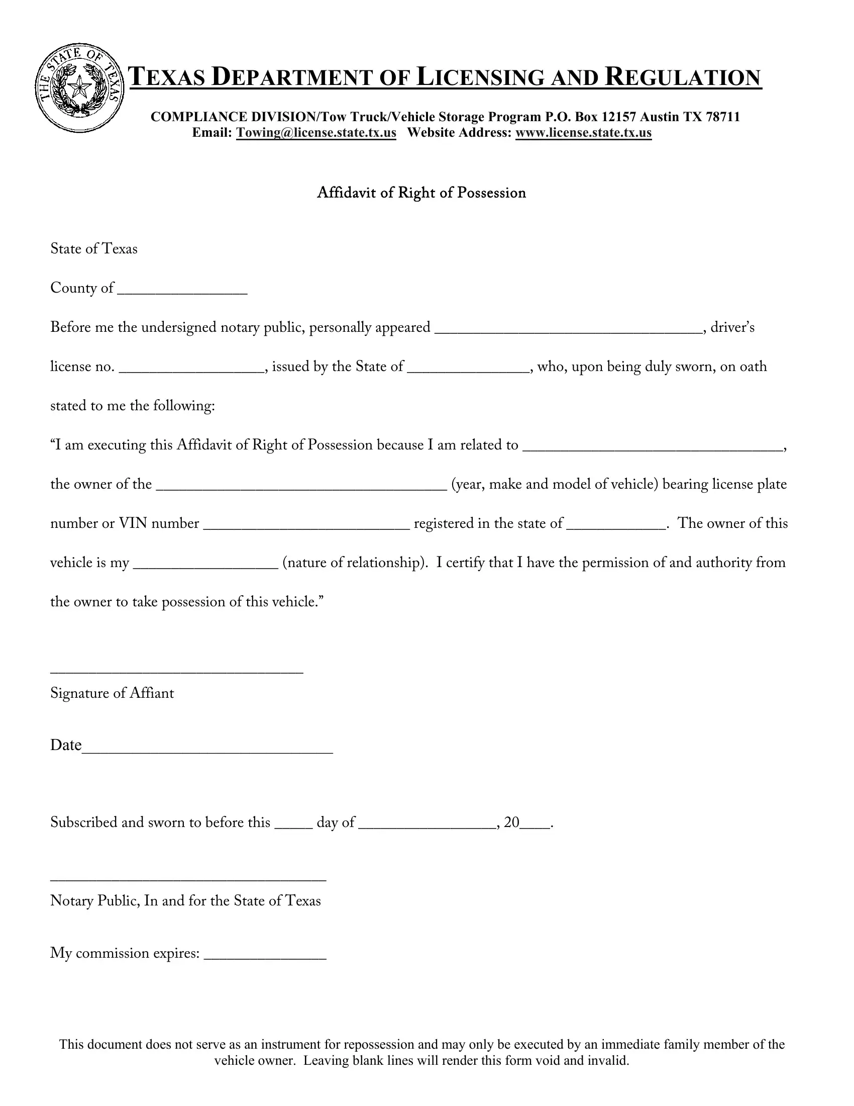Texas Possession Form Fill Out Printable PDF Forms Texas Possession Form Fill Out Printable PDF Forms