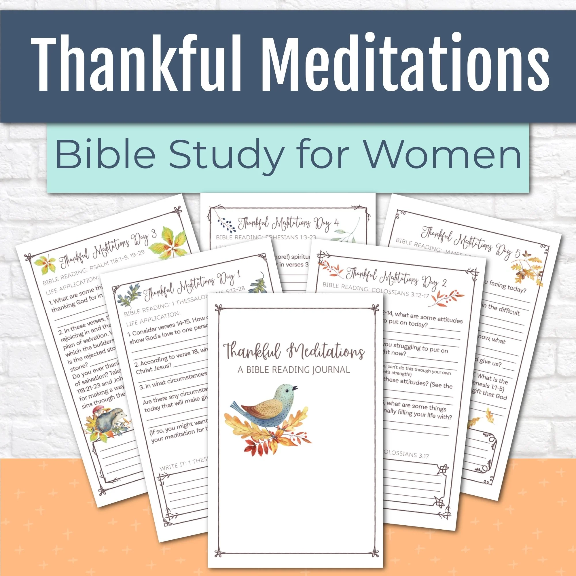 Thankful Meditations Women s Bible Study Instant Download Kids Bible Teacher