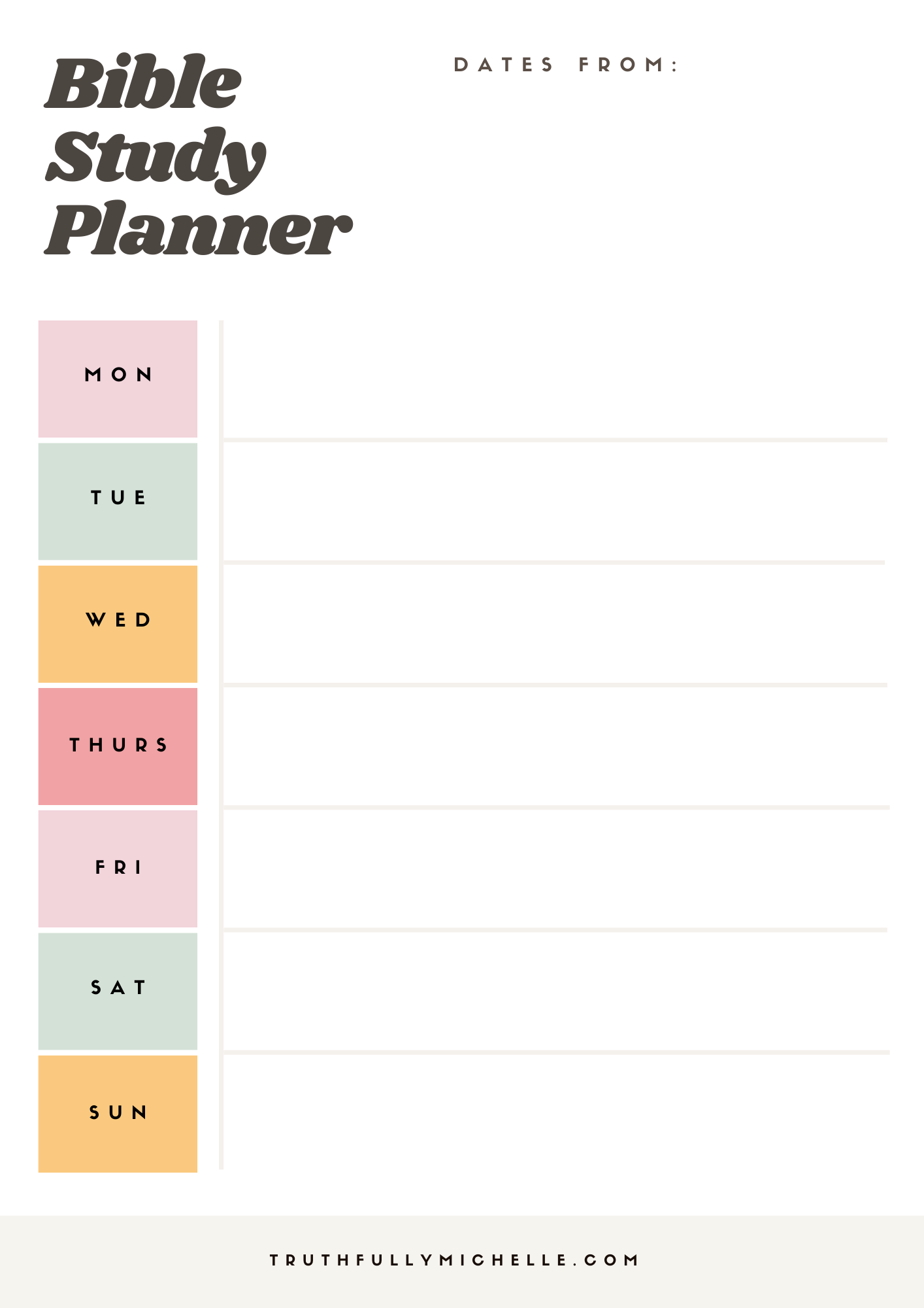 The Ultimate Printable Bible Study Planner Template Bundle